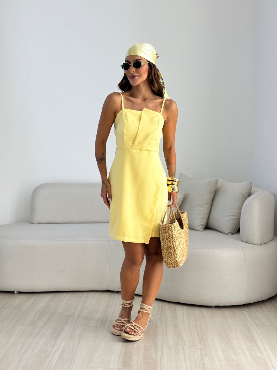 VESTIDO LARISSA ALÇA AMARELO