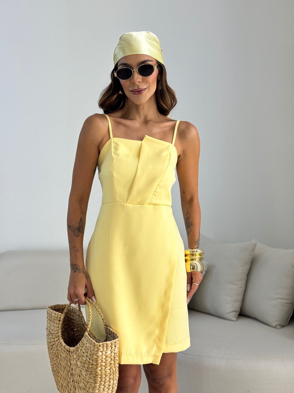 VESTIDO LARISSA ALÇA AMARELO