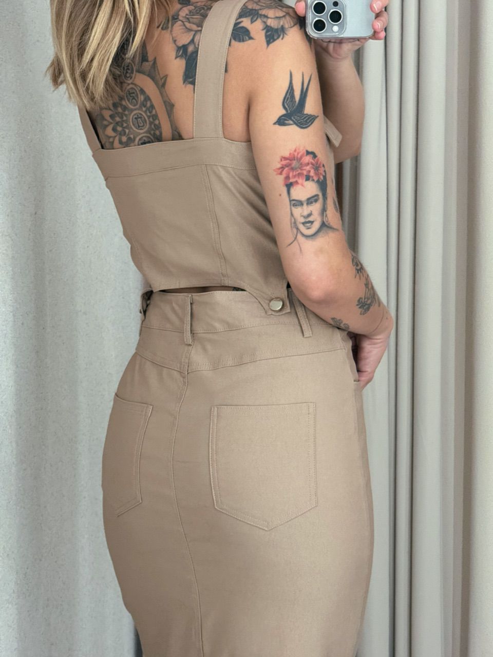 CONJUNTO EDUARDA SAIA NUDE