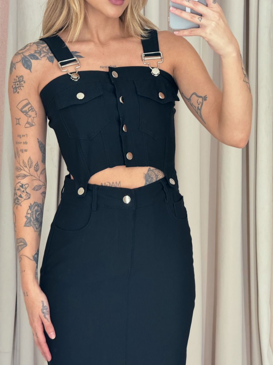 CONJUNTO EDUARDA SAIA PRETO