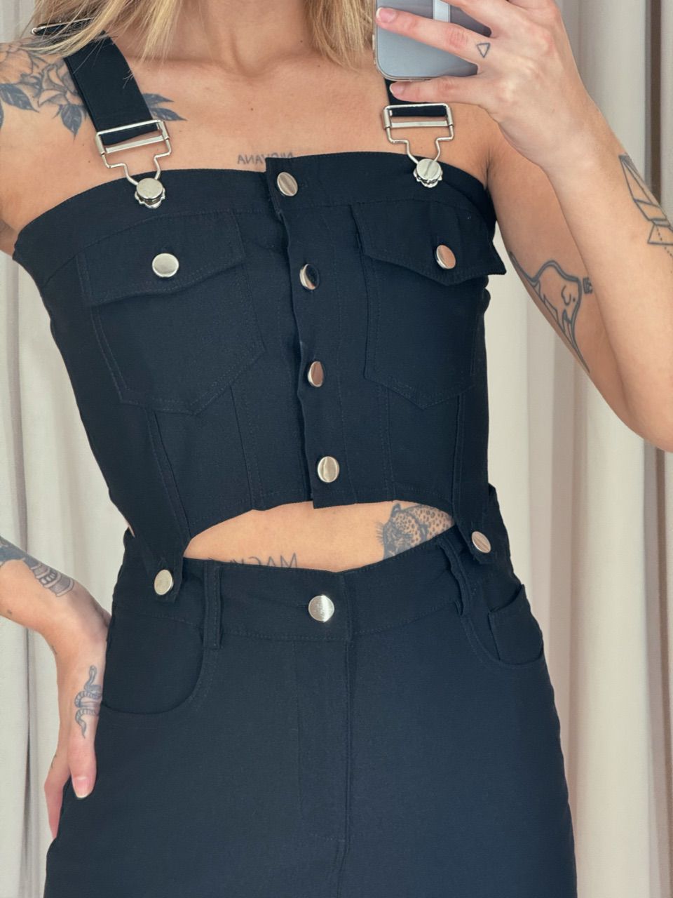 CONJUNTO EDUARDA SAIA PRETO