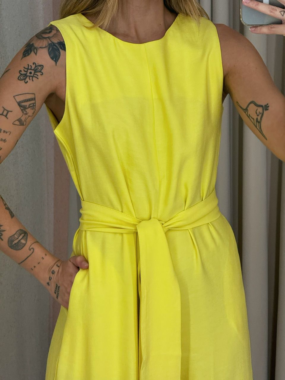 MACACÃO MARCIA FAIXA AMARELO