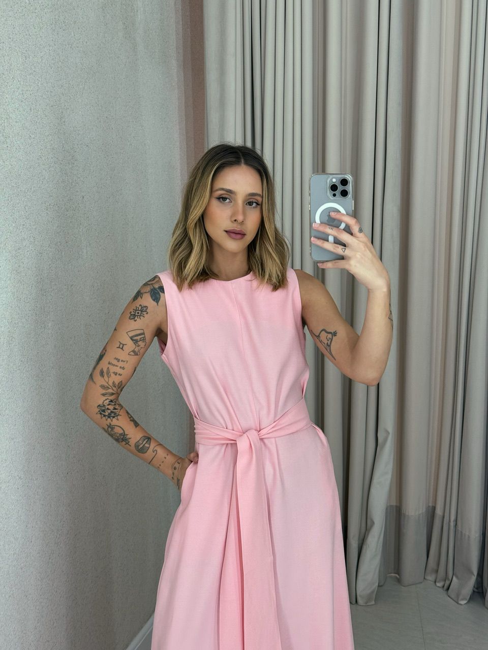 MACACÃO MARCIA FAIXA BABY PINK