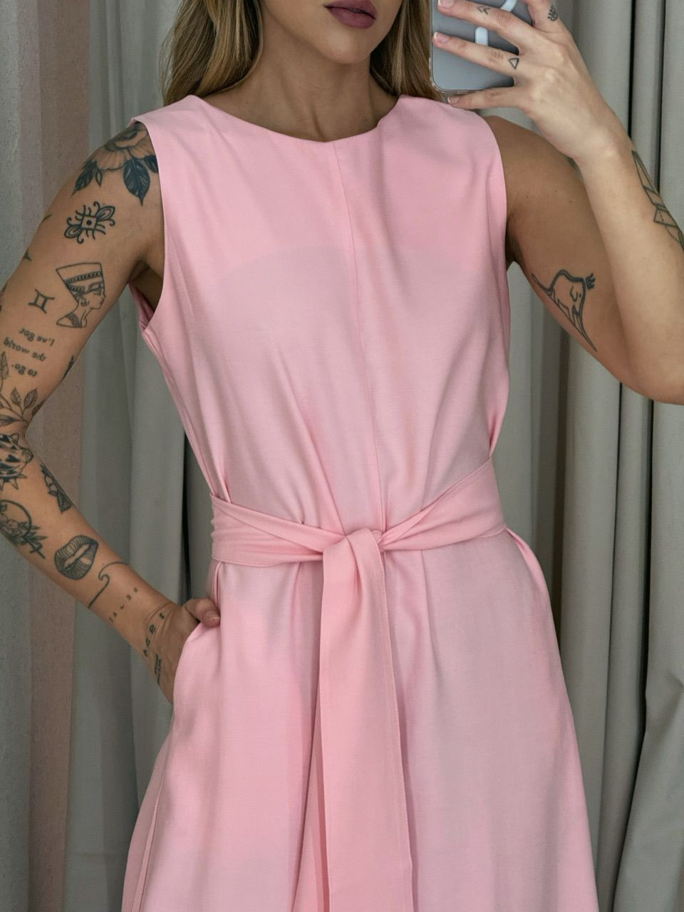 MACACÃO MARCIA FAIXA BABY PINK