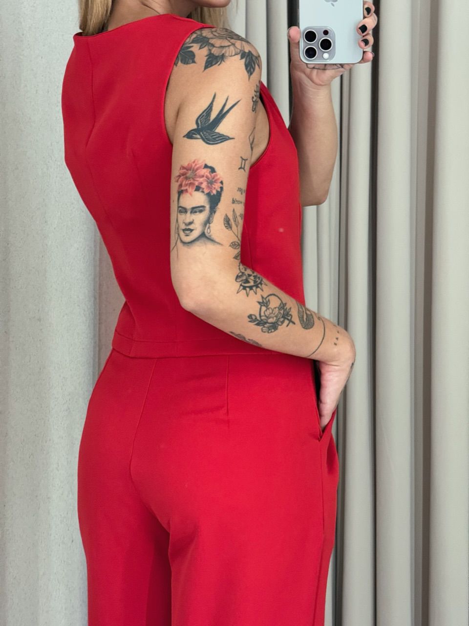 CONJUNTO NATHANY CALÇA VERMELHO