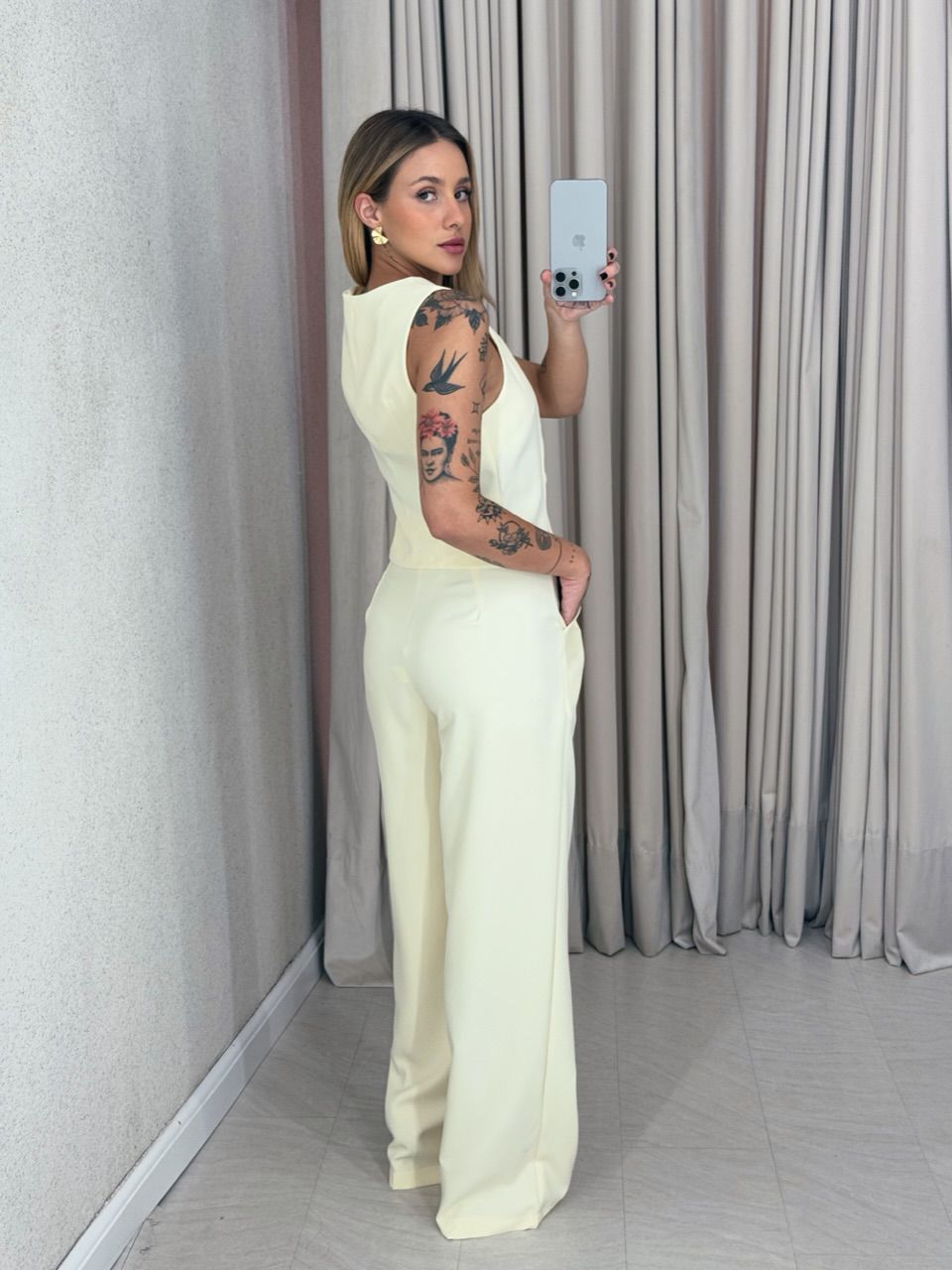 CONJUNTO NATHANY CALÇA YELLOW BUTTER
