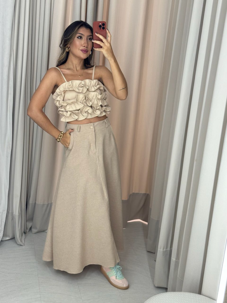 CROPPED IVY BABADOS MARFIM