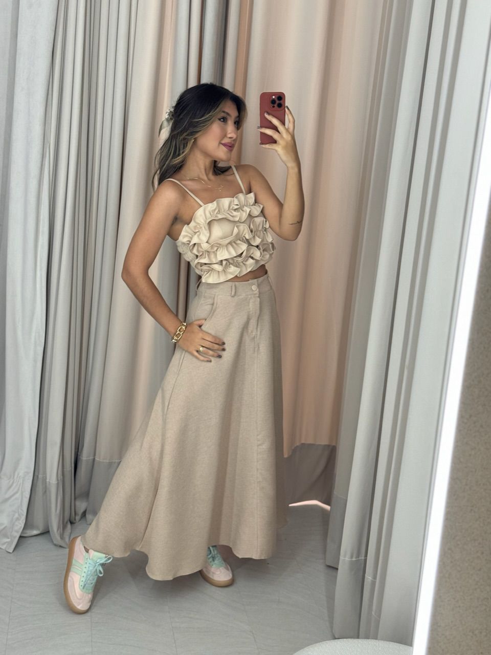 CROPPED IVY BABADOS MARFIM - 0051400056 - CAROLLA FERRARO