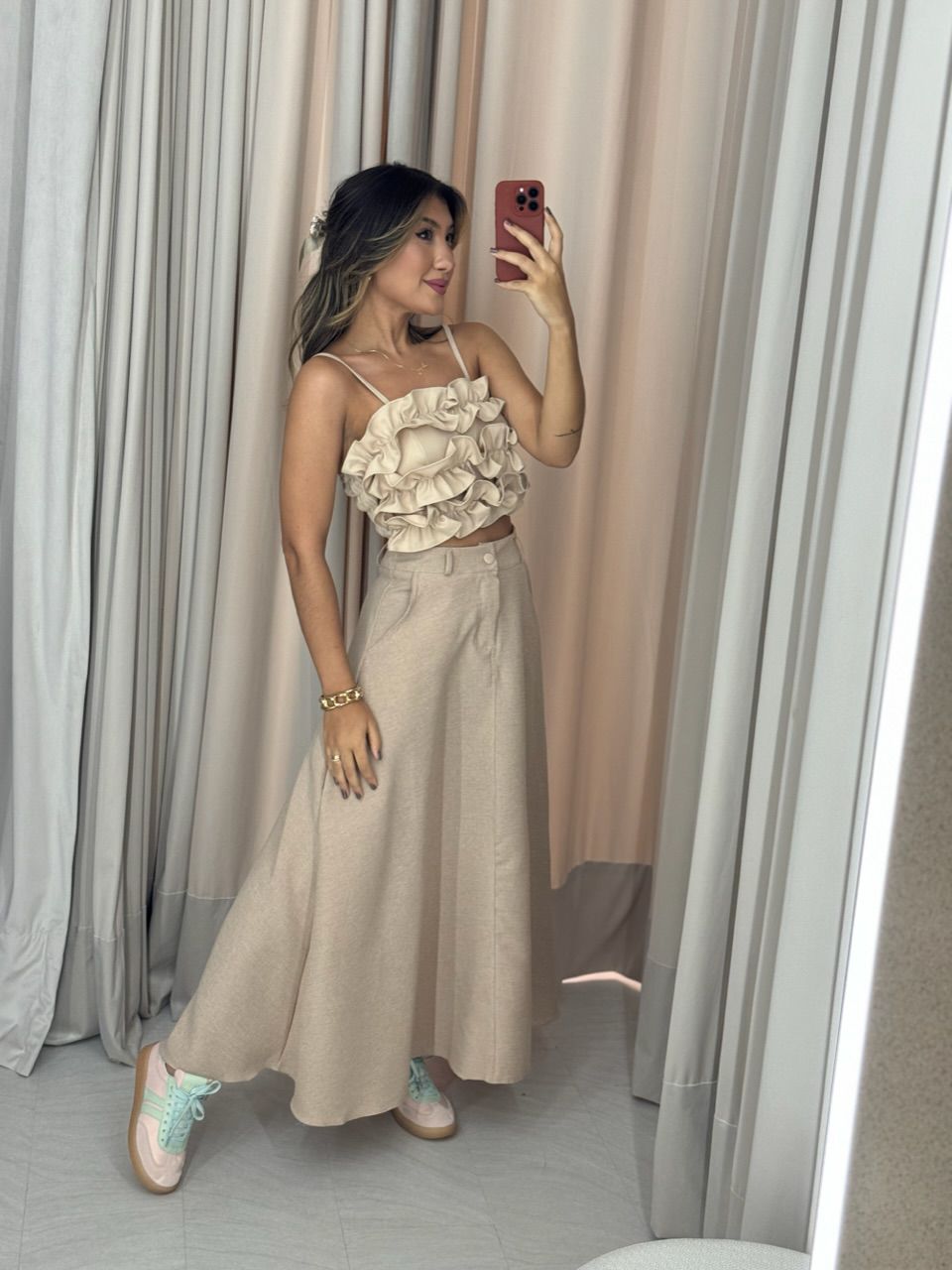 CROPPED IVY BABADOS MARFIM