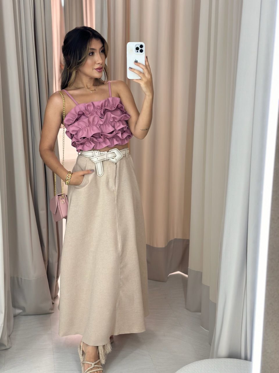 SAIA RAFAELA 03 MIDI MARFIM
