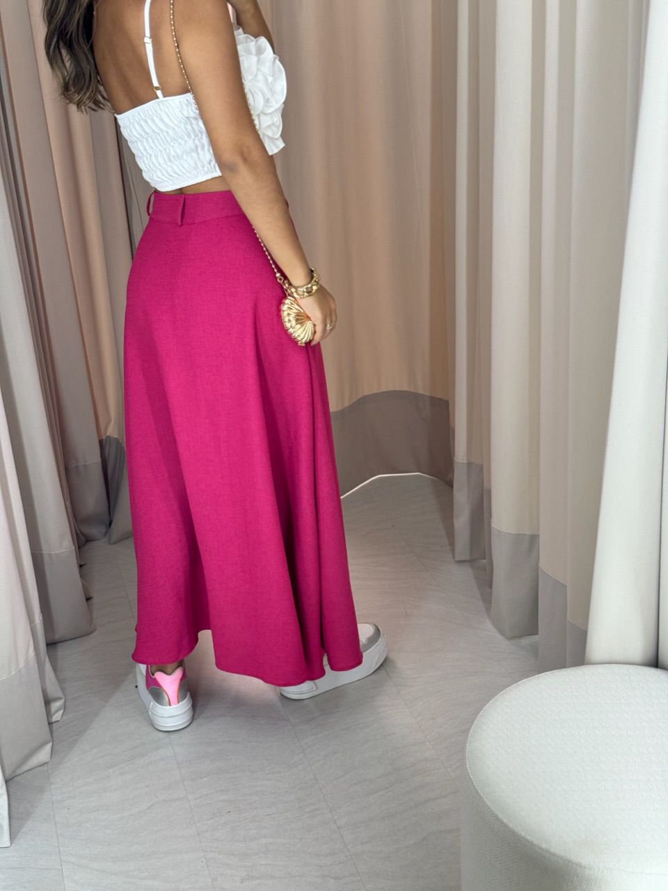 SAIA RAFAELA 03 MIDI PINK