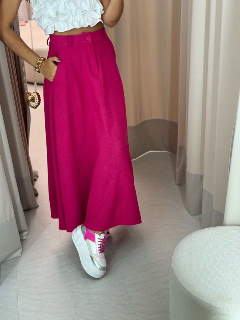 SAIA RAFAELA 03 MIDI PINK