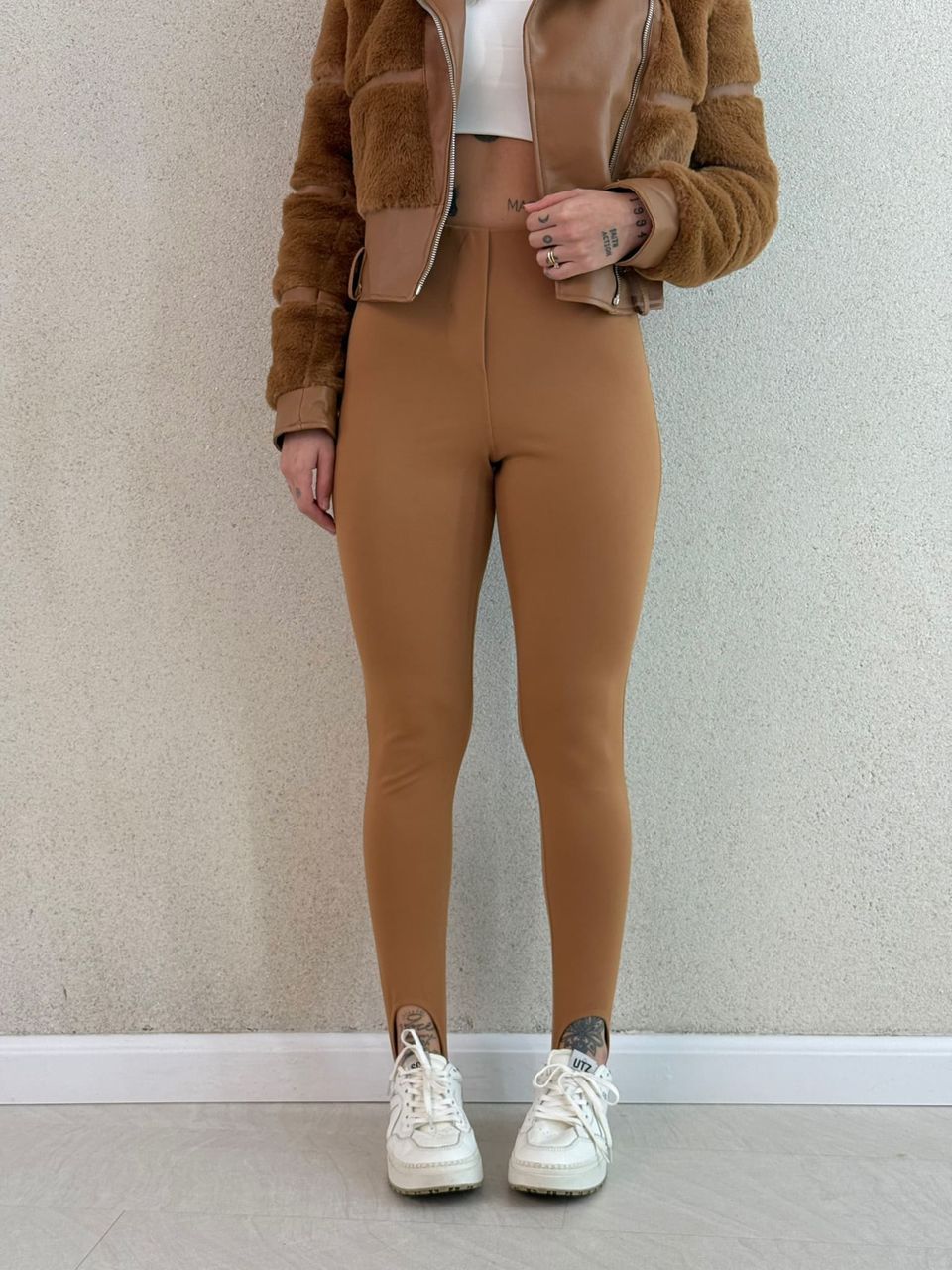 CALÇA LEGGING FLEX LOOP CARAMELO
