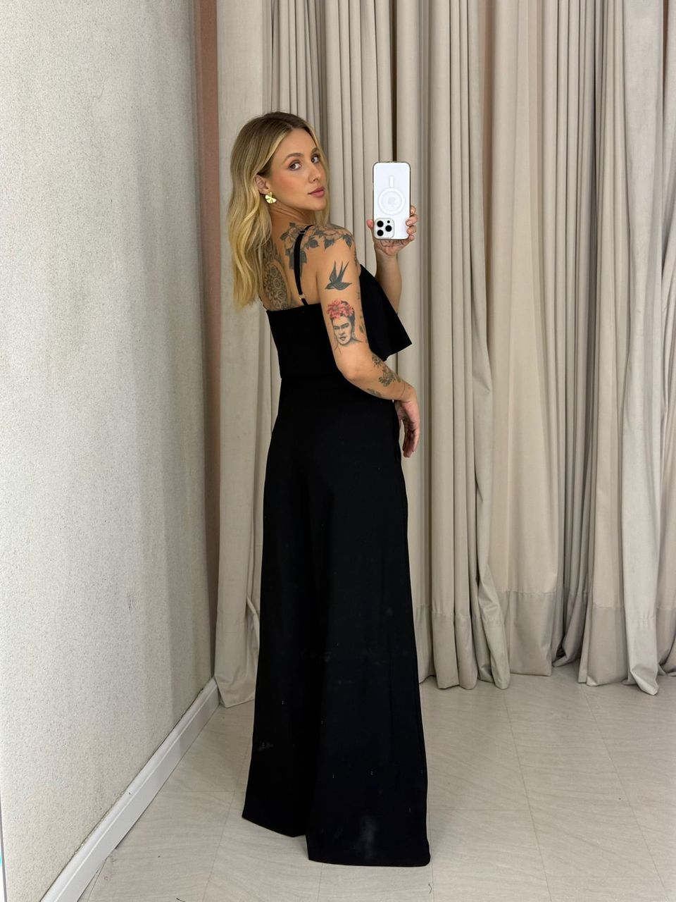 CONJUNTO RAQUEL CROPPED CALÇA PRETO