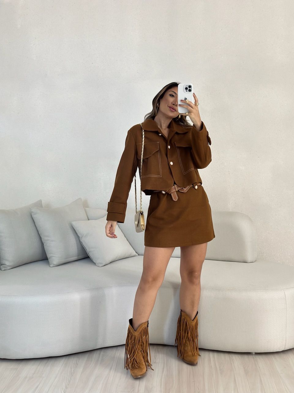 CONJUNTO LÃ BATIDA CARAMELO