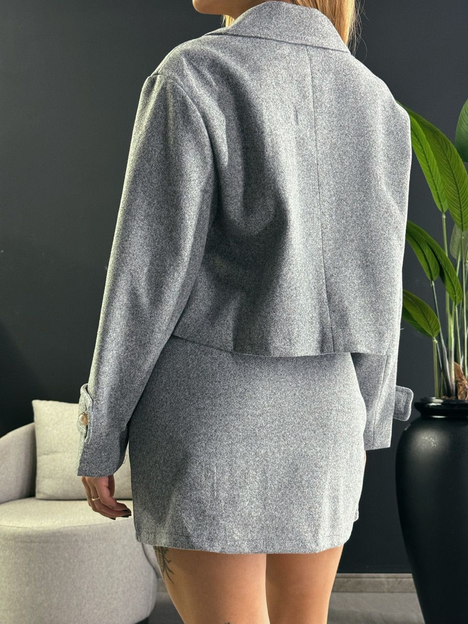 CONJUNTO LÃ BATIDA CINZA