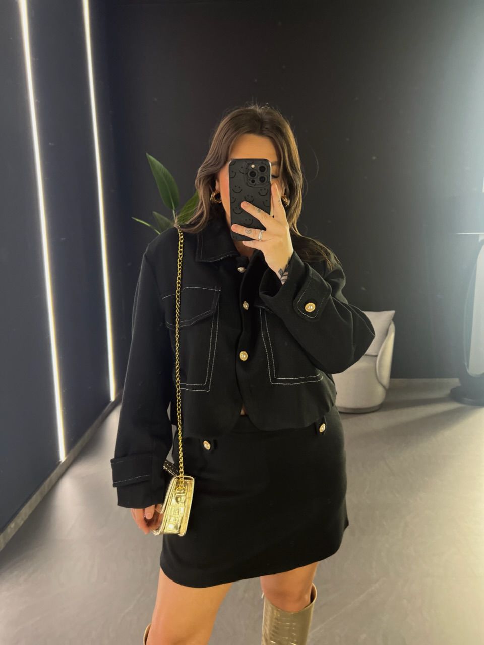 CONJUNTO LÃ BATIDA PRETO
