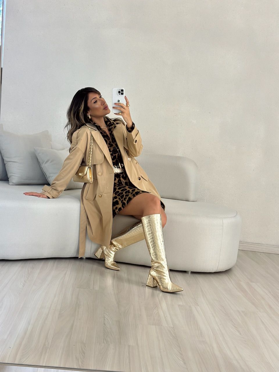 PARKA BOTÕES NUDE