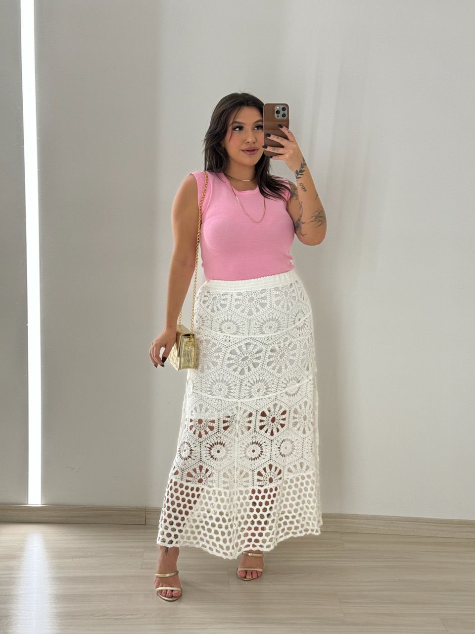 BLUSA MARIA PAULA TRICOT BABY PINK