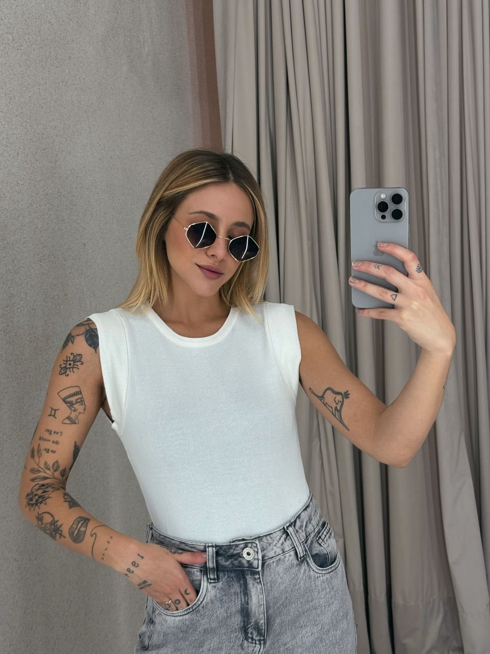 BLUSA MARIA PAULA TRICOT OFF - 0054470326 - CAROLLA FERRARO