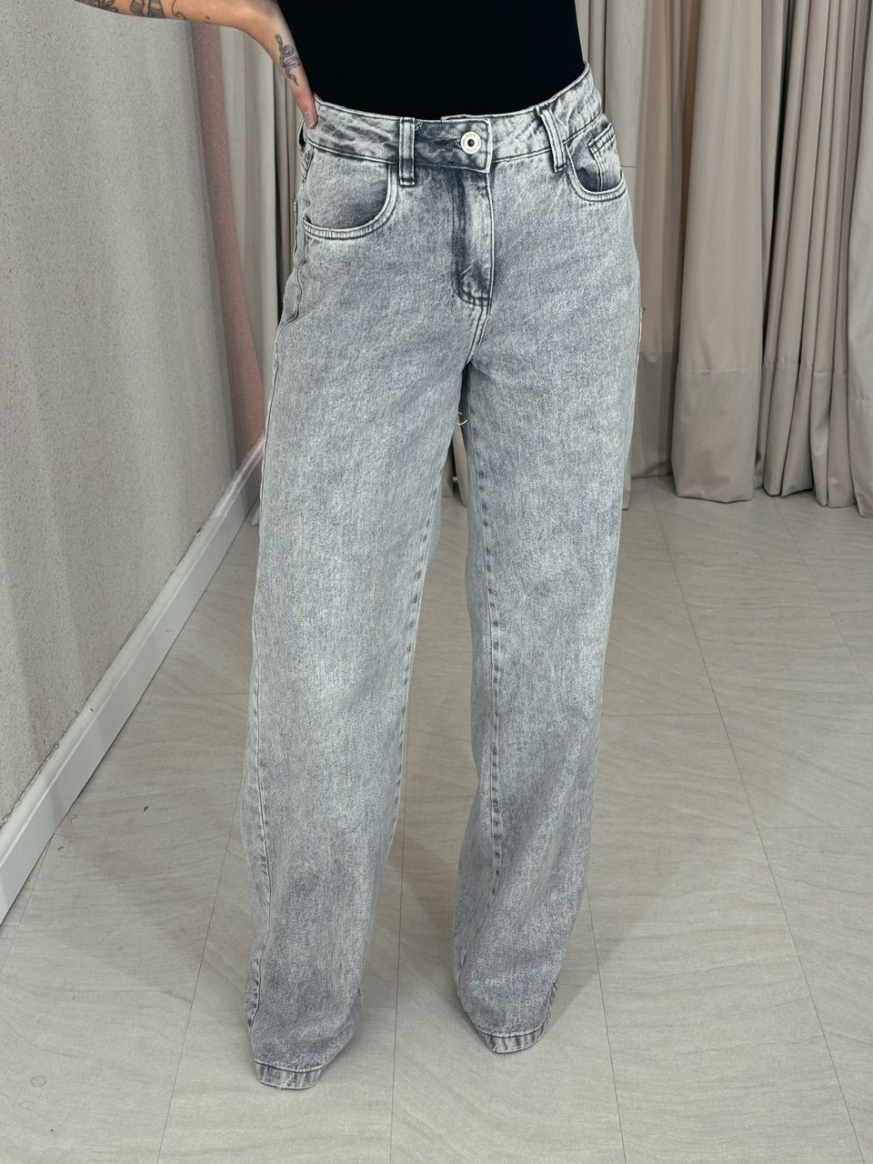 CALÇA NINA PANTALONA ESTONADO