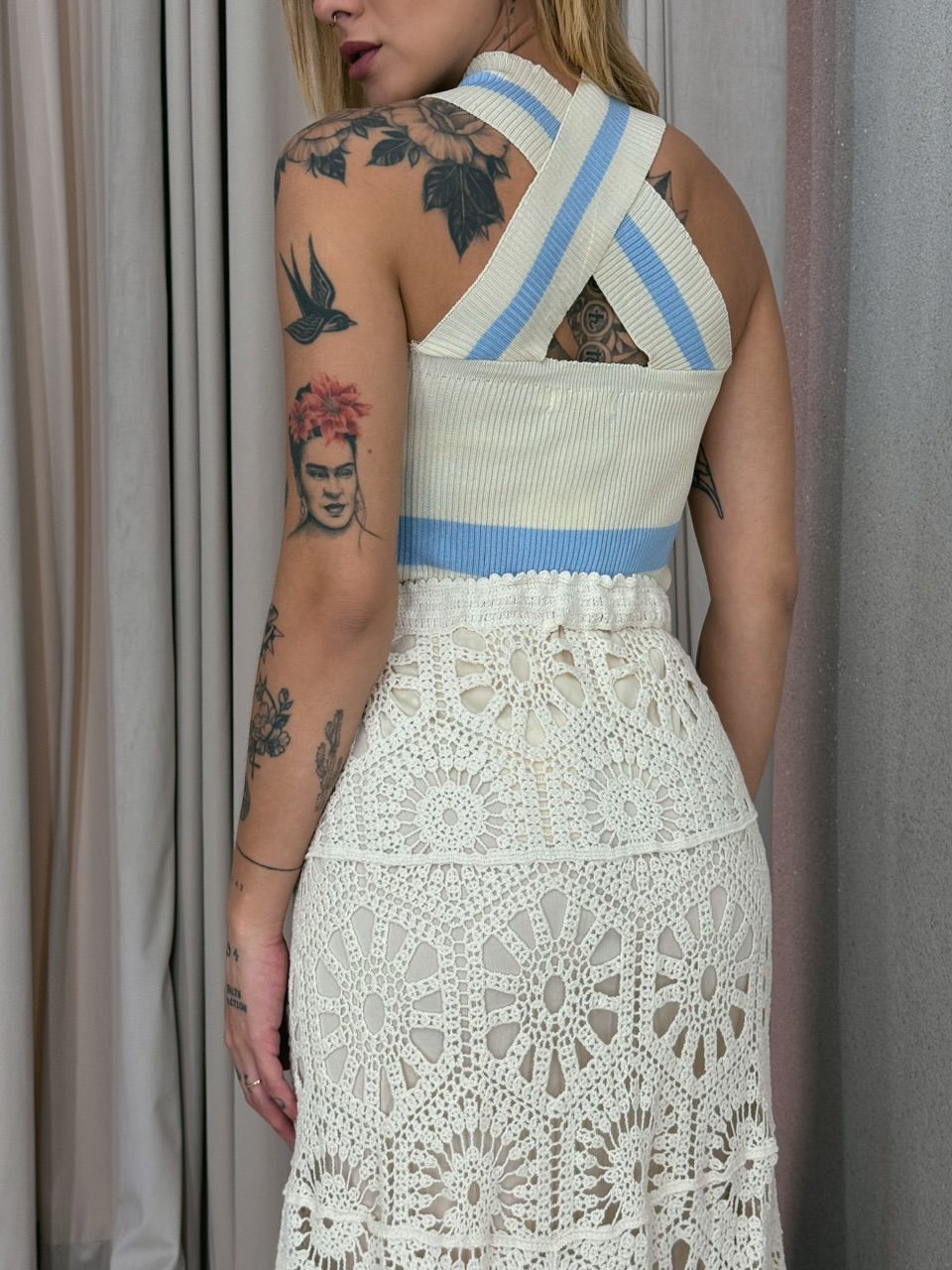 CROPPED BIANCA TRICOT BABY BLUE