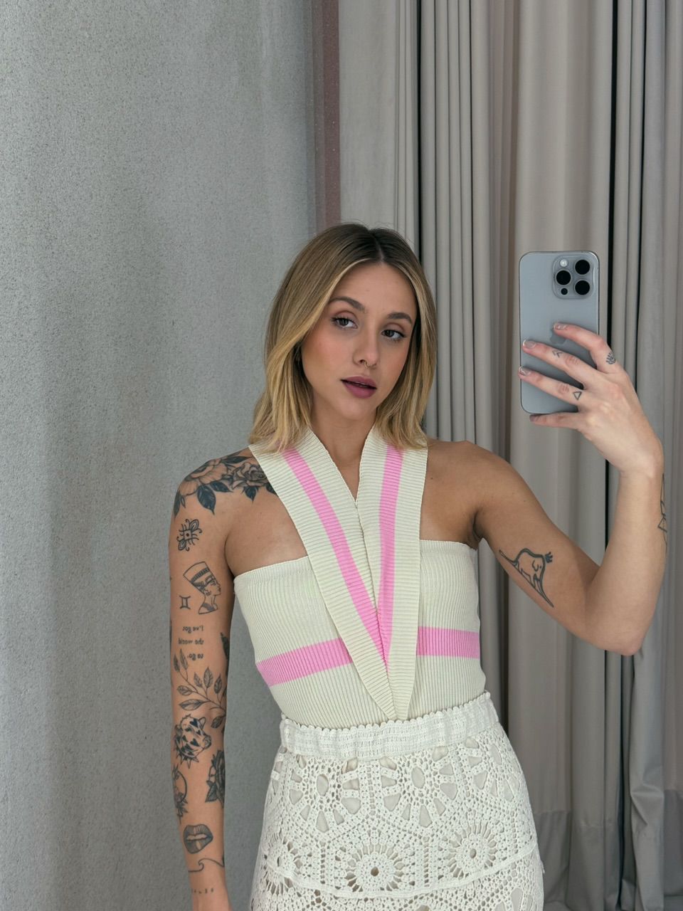 CROPPED BIANCA TRICOT BABY PINK