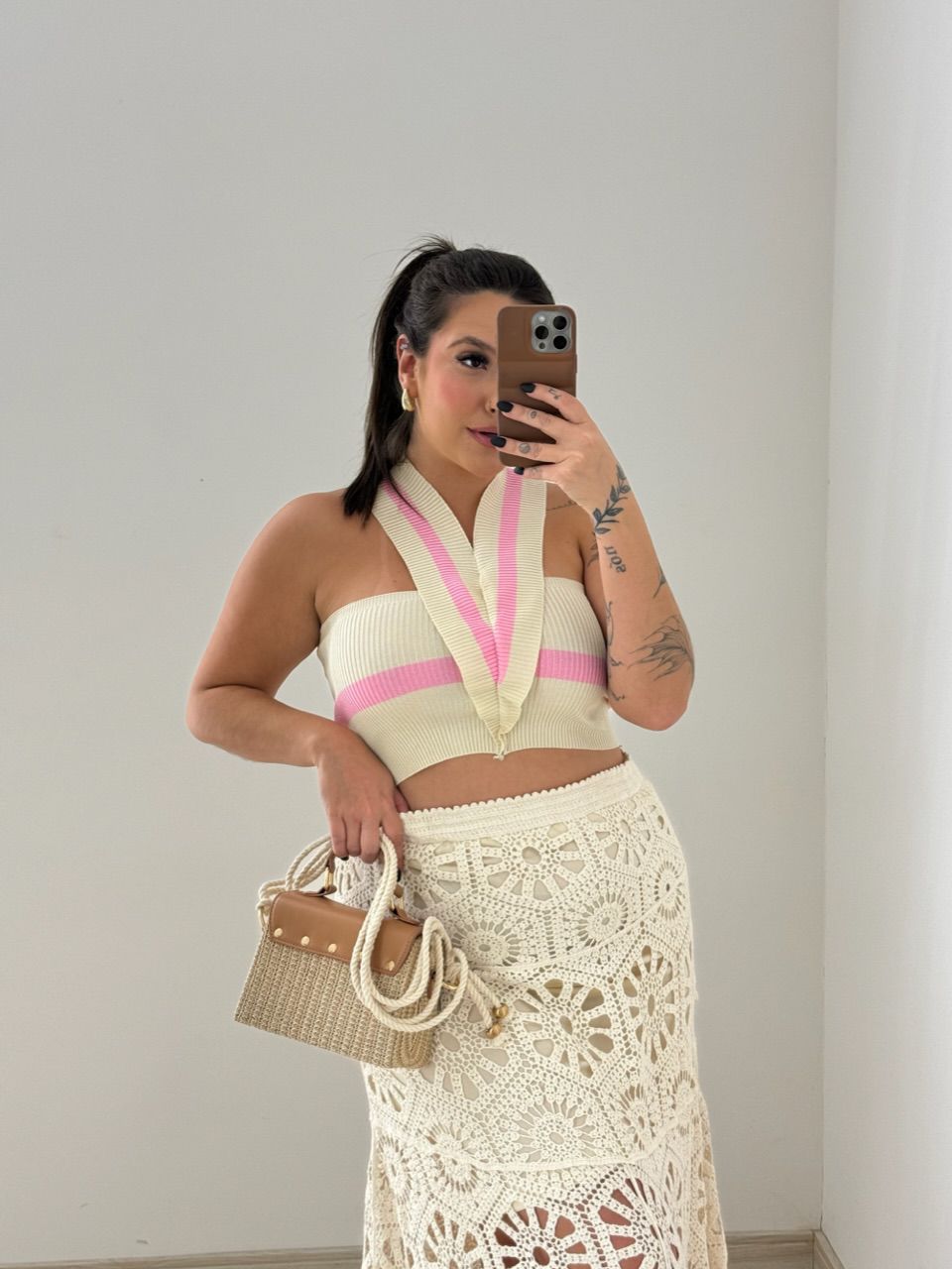 CROPPED BIANCA TRICOT BABY PINK