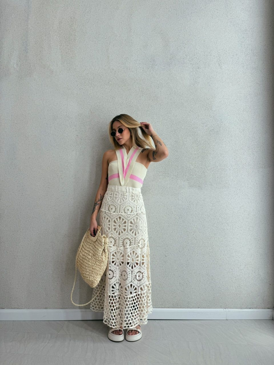 CROPPED BIANCA TRICOT BABY PINK
