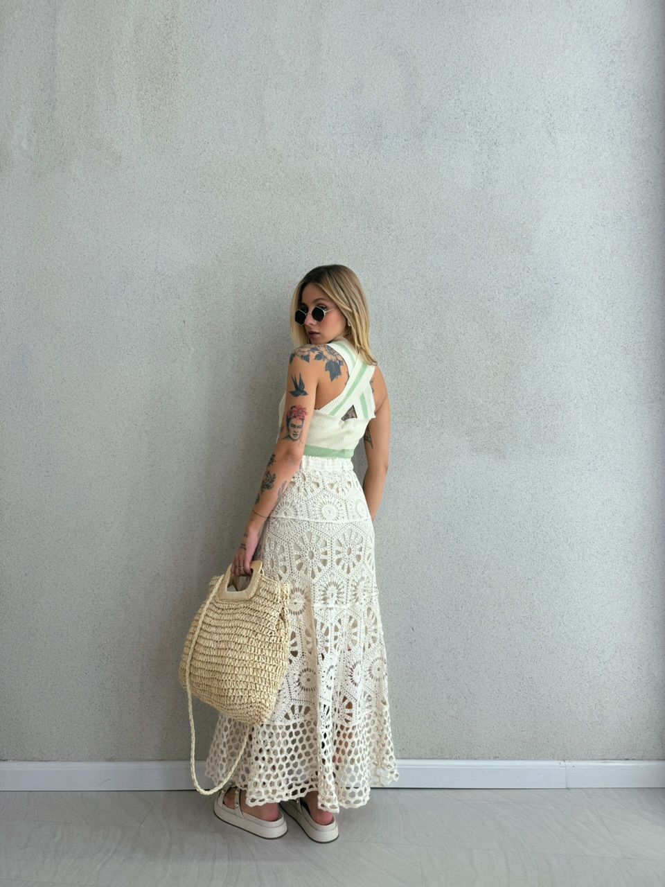 CROPPED BIANCA TRICOT Verde Claro