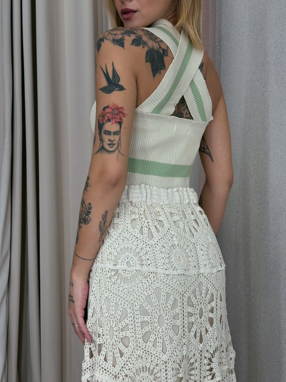CROPPED BIANCA TRICOT Verde Claro