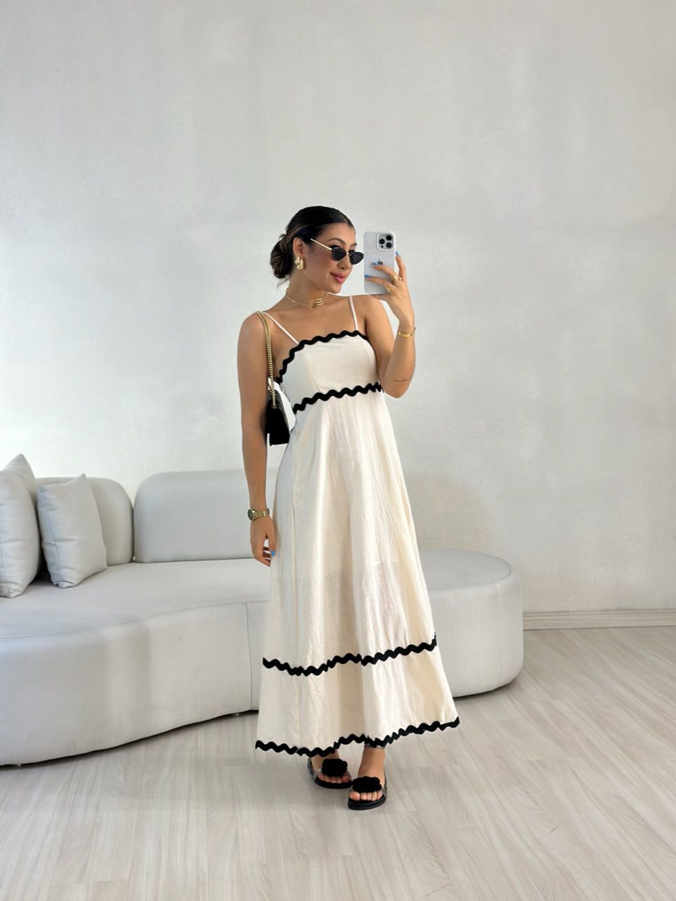 VESTIDO GABRIELA MIDI MARFIM