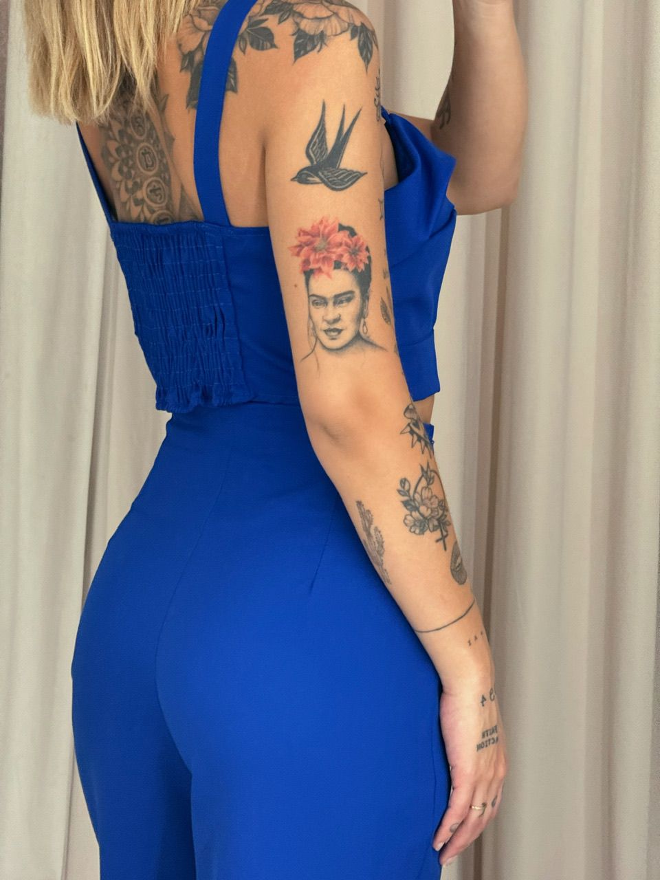 CONJUNTO ELIS CALÇA CROPPED AZUL