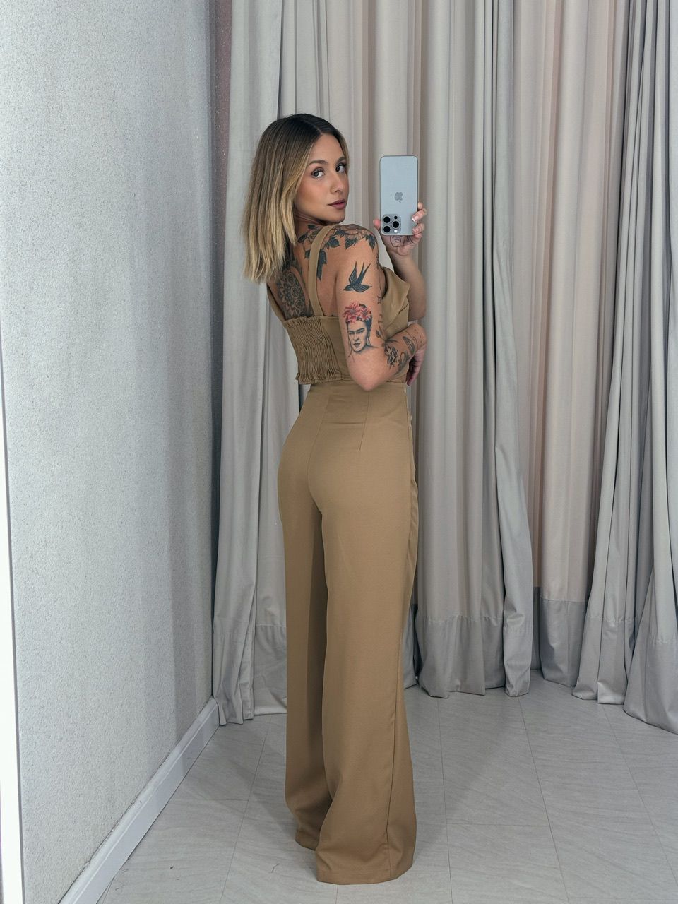 CONJUNTO ELIS CALÇA CROPPED NUDE