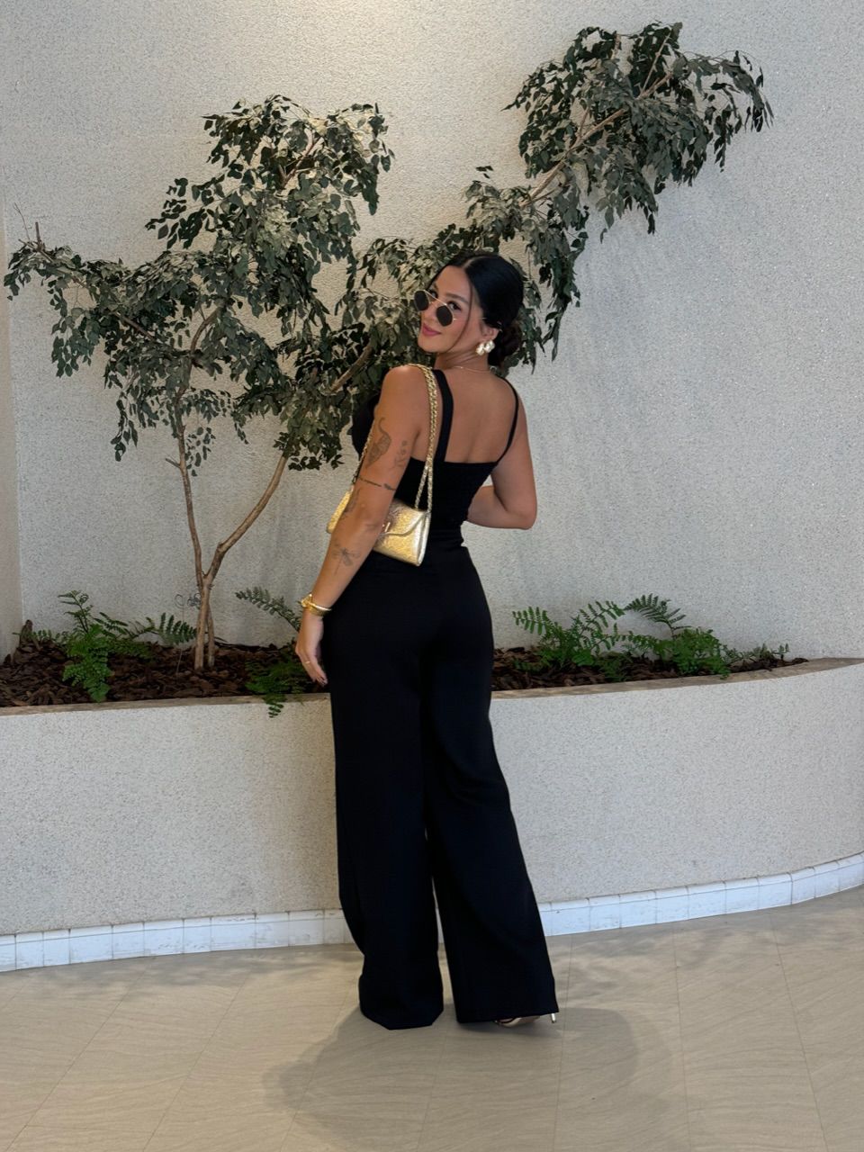 CONJUNTO ELIS CALÇA CROPPED PRETO