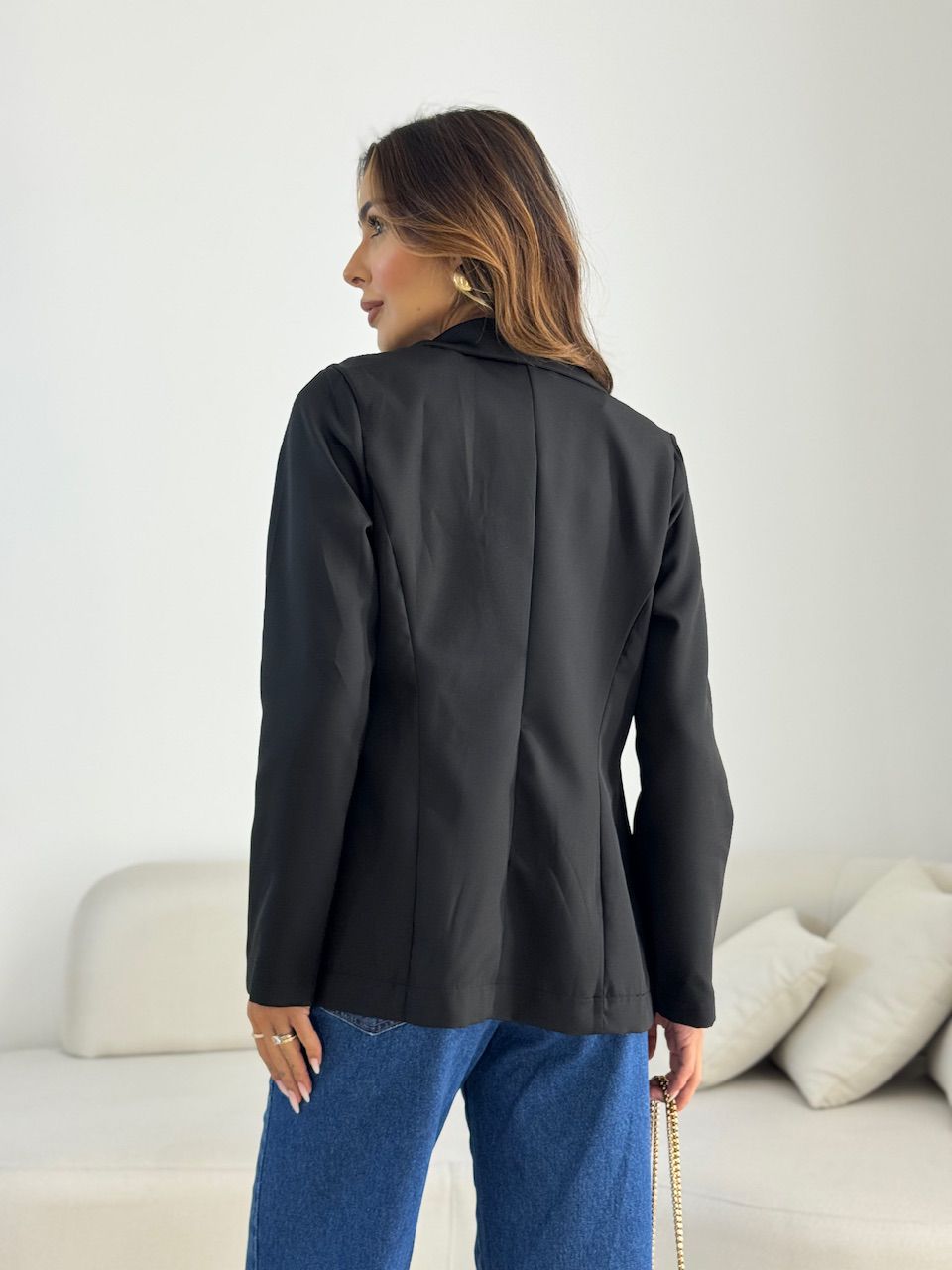 BLAZER AMANDA BOTÕES PRETO