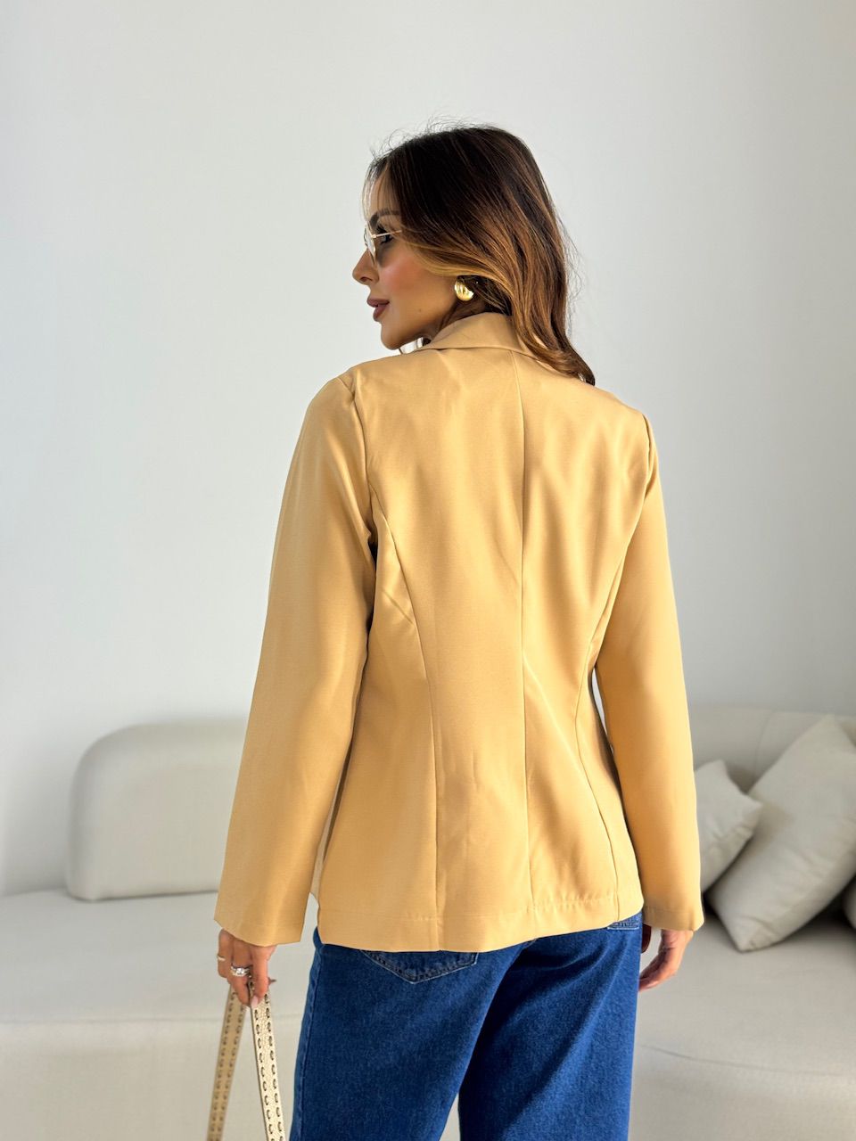 BLAZER AMANDA BOTÕES NUDE