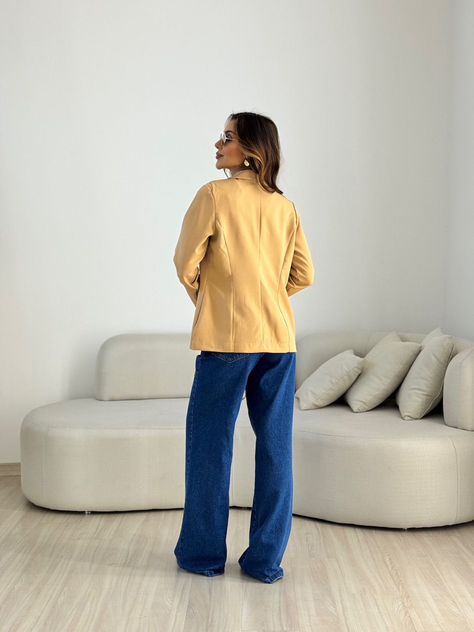 BLAZER AMANDA BOTÕES NUDE
