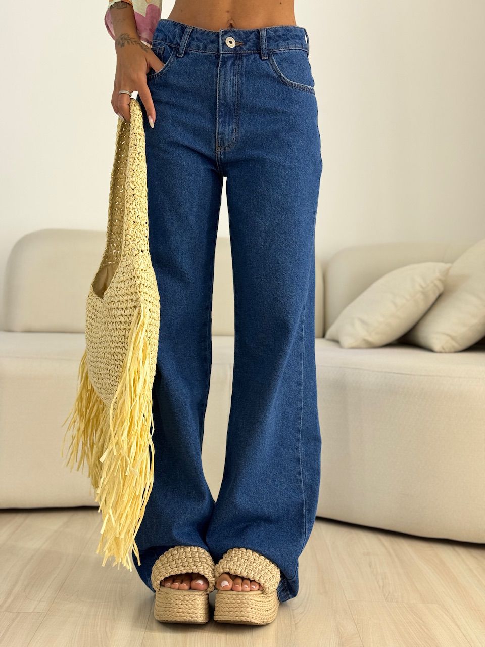 CALÇA NAOMI JEANS JEANS ESCURO