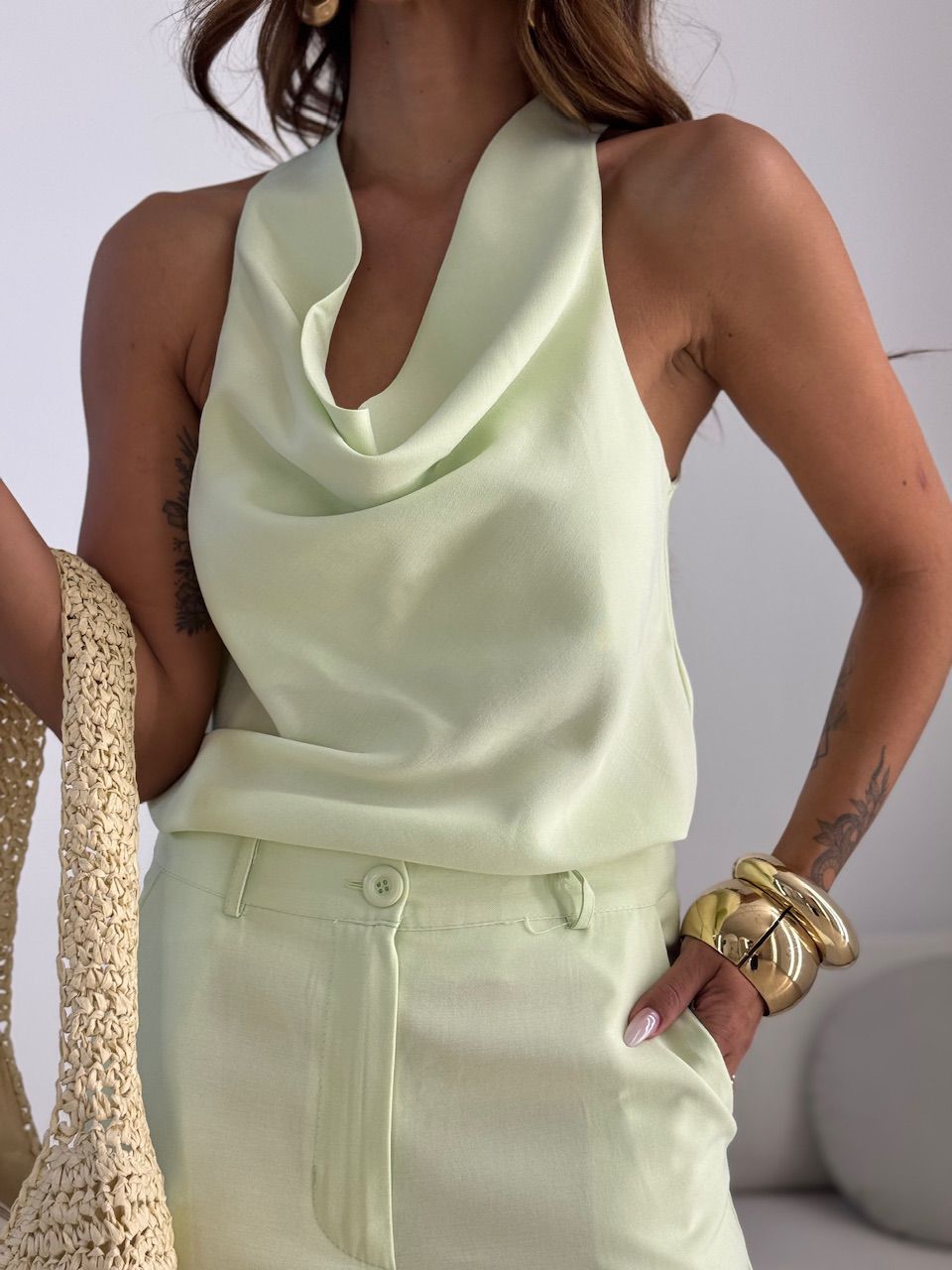 CONJUNTO TEREZA CALÇA BABY GREEN