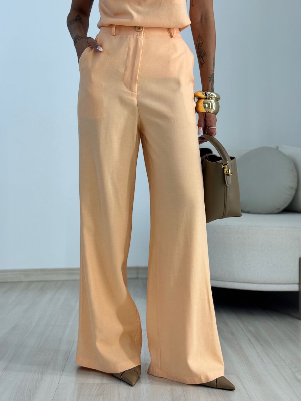 CONJUNTO TEREZA CALÇA LARANJA