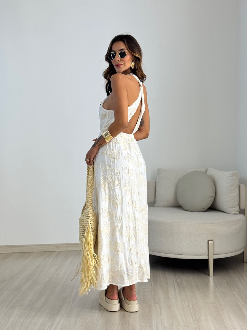 VESTIDO LILIAN BORDADO OFF