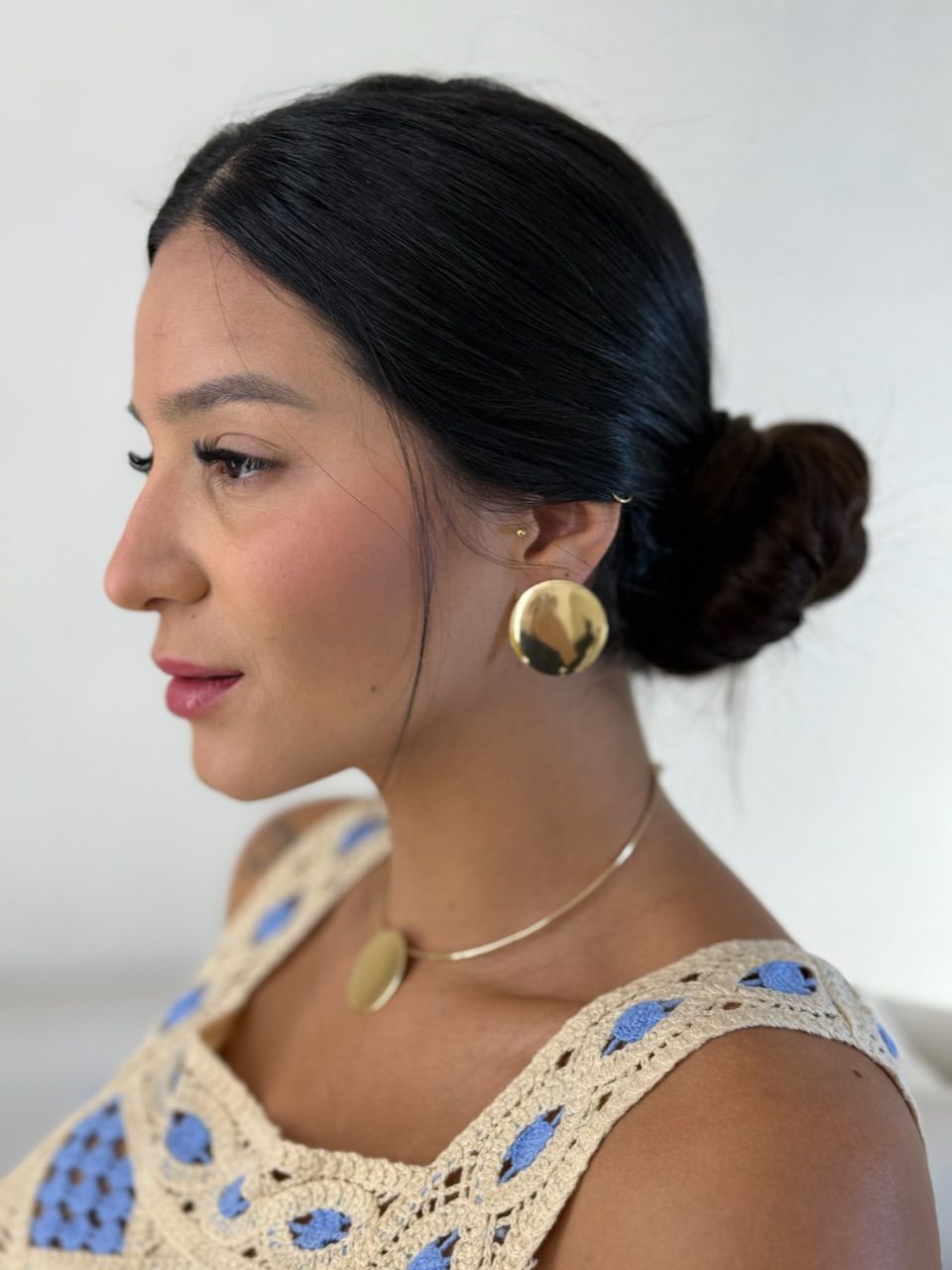 CONJUNTO BIA CHOKER BRINCO DOURADO