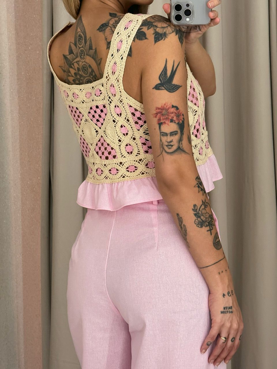 CONJUNTO PAOLA CALÇA ROSA