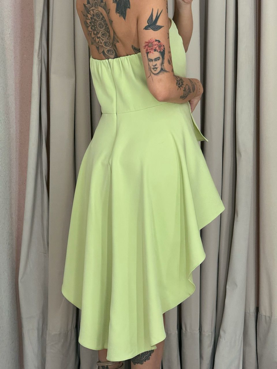 VESTIDO ELENY TOMARA QUE CAIA BABY GREEN