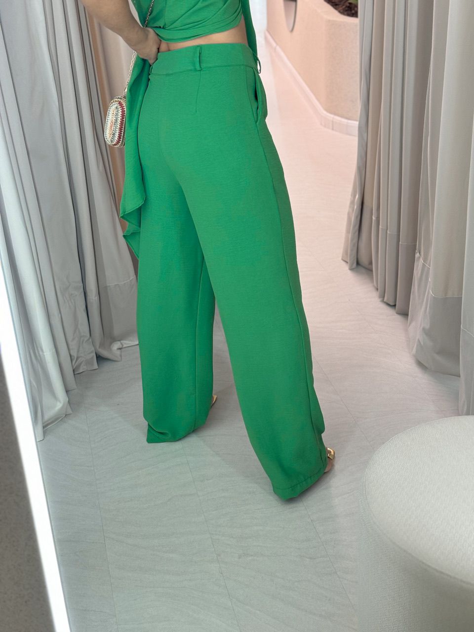 CONJUNTO TÚNICA COM CALÇA VERDE