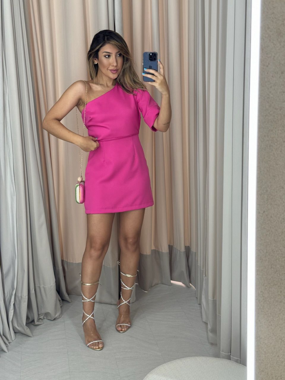 VESTIDO PATRÍCIA NULA MANGA Rosa