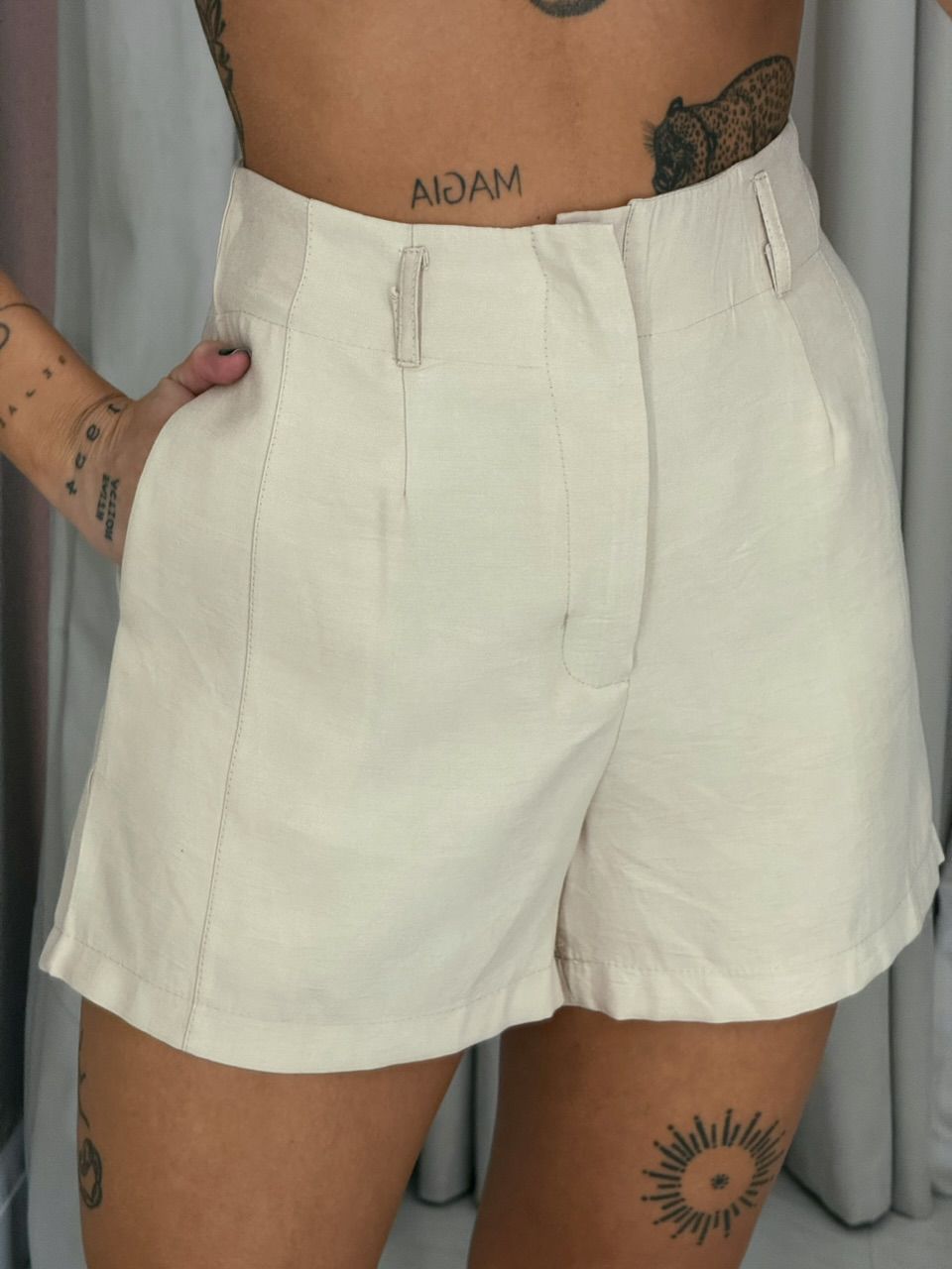 CONJUNTO AMÁLIA SHORT AREIA
