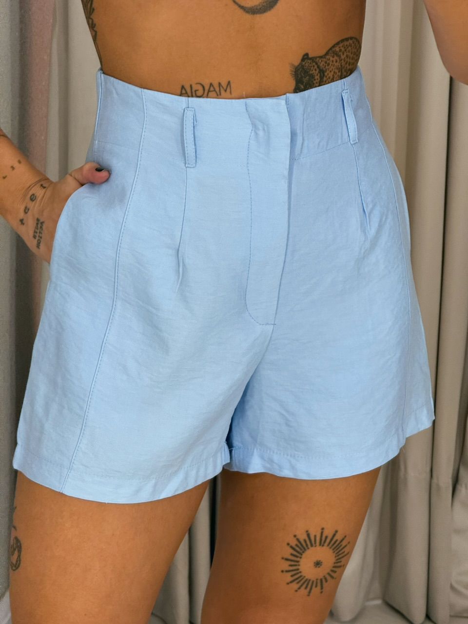 CONJUNTO AMÁLIA SHORT AZUL