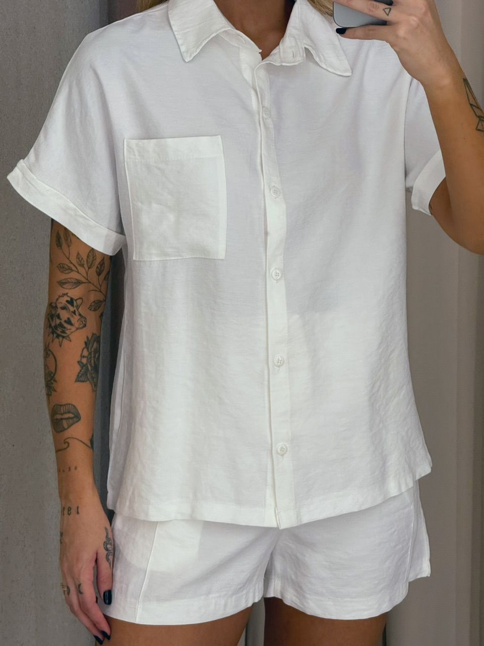 CONJUNTO AMÁLIA SHORT BRANCO